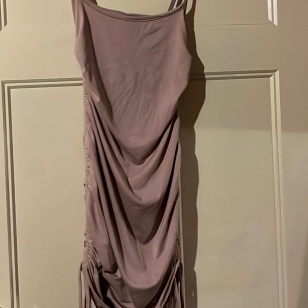 Medium, tanish dress